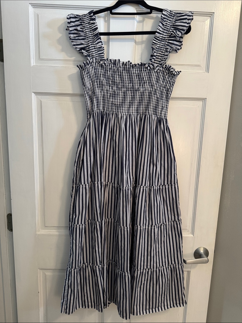 Hill House Home The Nap Dress in Navy & White Stripes